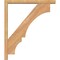 Ekena Millwork Balboa Block Smooth Bracket w/ Offset Brace, Western Red Cedar, 3 1/2"W x 24"D x 28"H BKT0402X24X28BOA05SWR - alternate 4